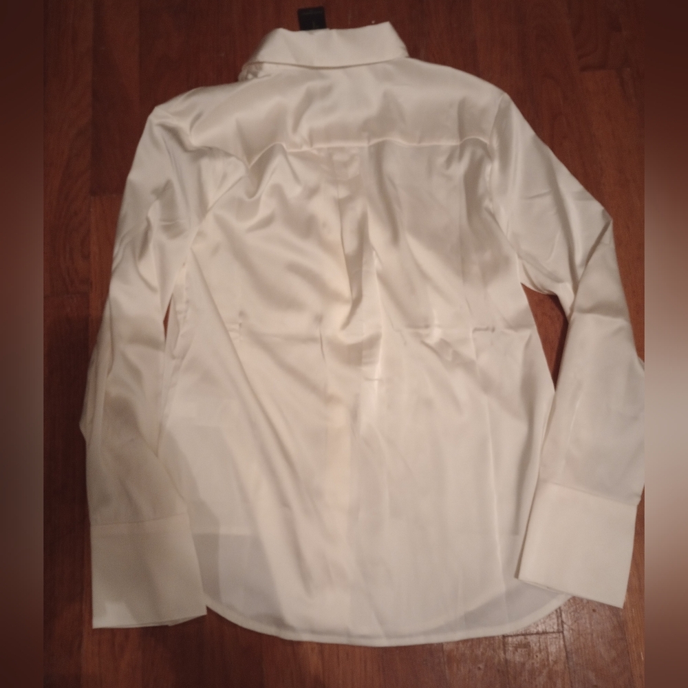 NWT Banana Republic Dillon Classic Fit Button-down Satin Collar Shirt XS - Picture 5 of 6